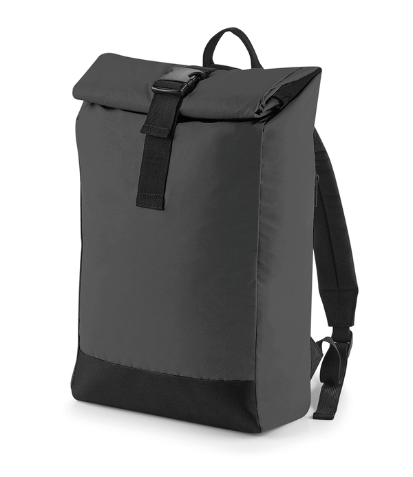 BagBase Reflective Roll-Top Backpack