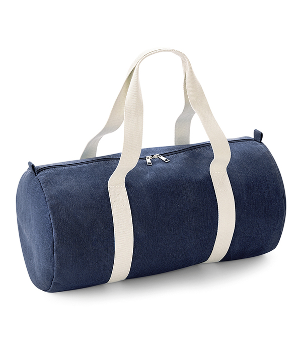 BagBase Denim Barrel Bag