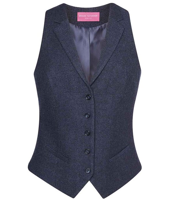 Brook Taverner Ladies Nashville Tweed Waistcoat