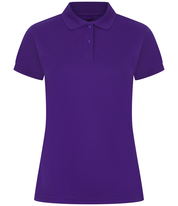 Henbury Ladies Coolplus&reg Wicking Piqué Polo Shirt