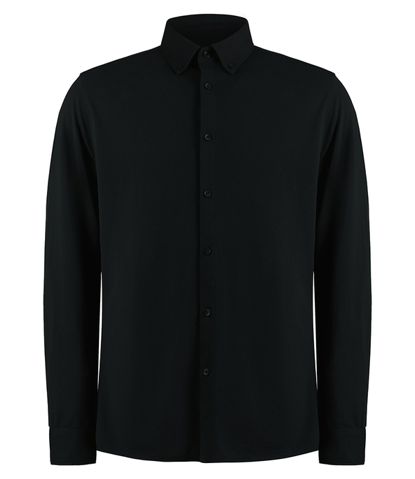 Kustom Kit Long Sleeve Superwash&reg 60°C Piqué Shirt