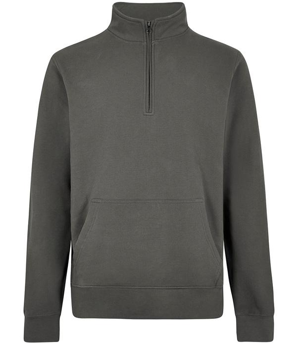 Kustom Kit Regular Fit 1/4 Zip Piqué Sweatshirt