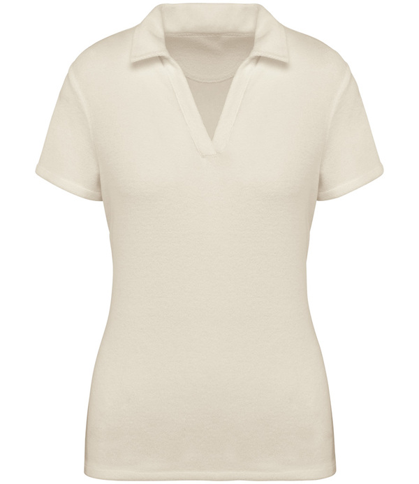 Native Spirit Ladies Terry Towel Polo Shirt