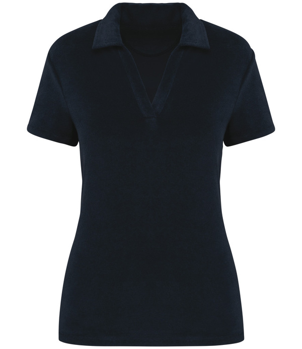 Native Spirit Ladies Terry Towel Polo Shirt