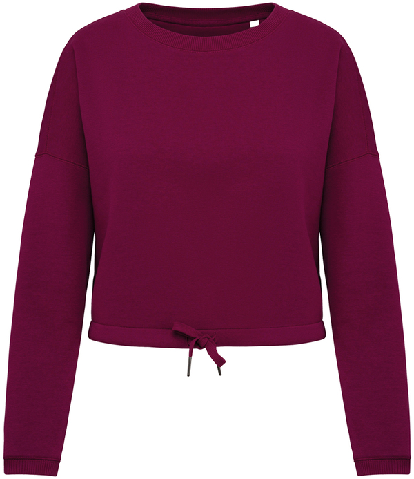 Native Spirit Ladies Oversized Cropped Sweatshirt