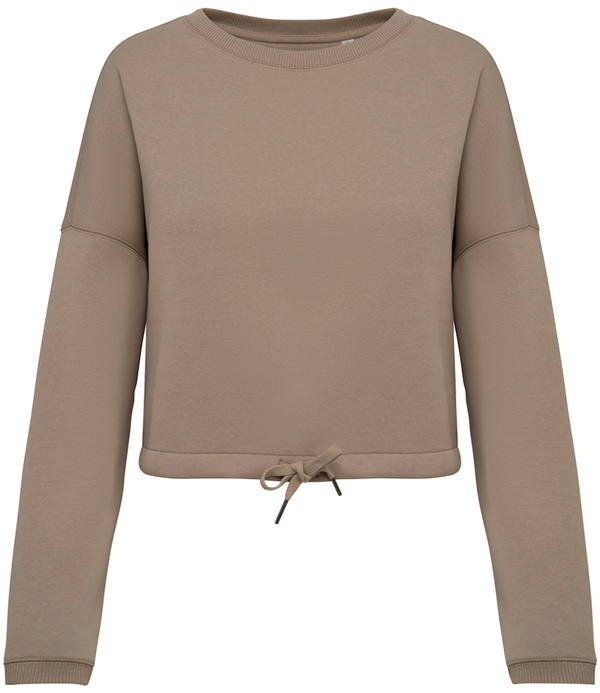 Native Spirit Ladies Oversized Cropped Sweatshirt