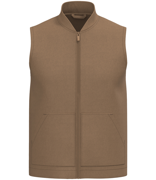 Native Spirit Unisex Twill Bodywarmer with Varsity Collar