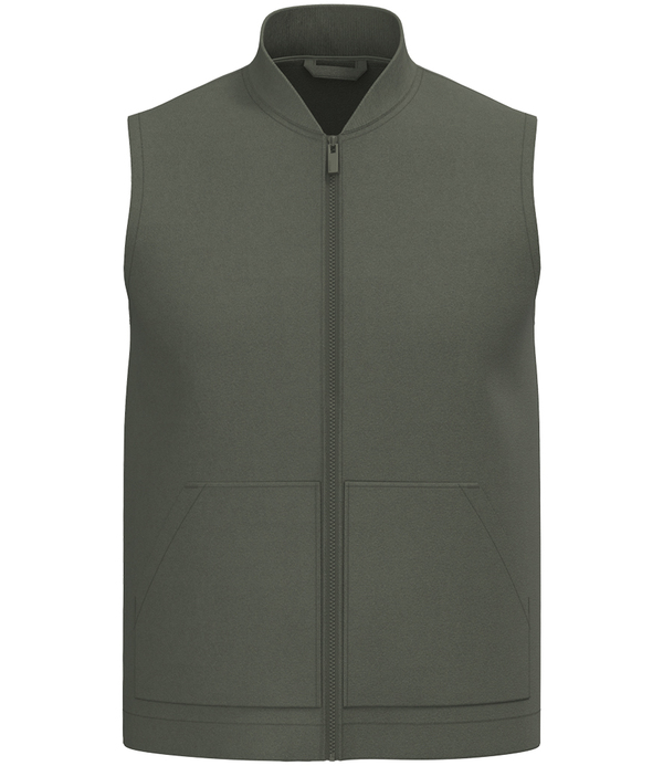 Native Spirit Unisex Twill Bodywarmer with Varsity Collar