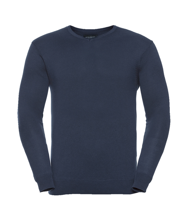 Russell Athletic Collection Cotton Acrylic V Neck Sweater