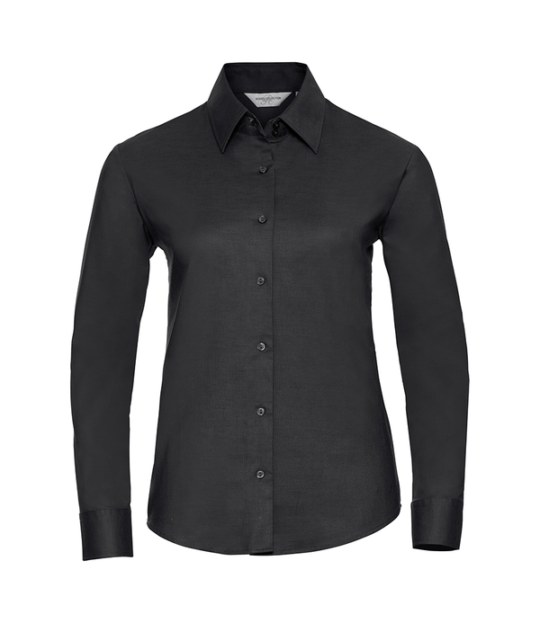 Russell Athletic Collection Ladies Long Sleeve Easy Care Oxford Shirt