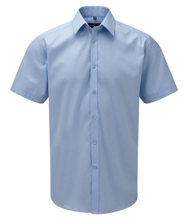 Russell Athletic Collection Short Sleeve Herringbone Shirt