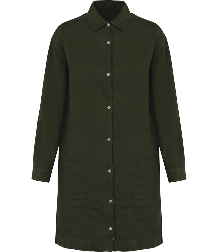 Spasso Ladies Linen Dress Shirt