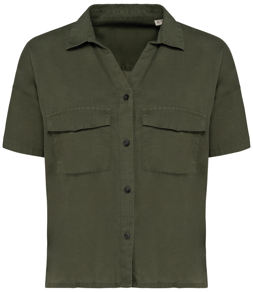 Spasso Ladies Short Sleeve Oversized TENCEL™ Shirt
