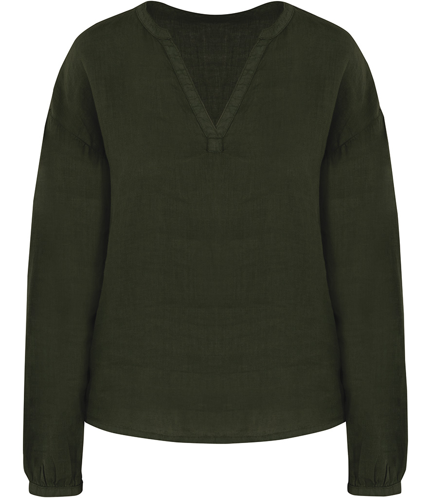 Spasso Ladies Linen Blouse