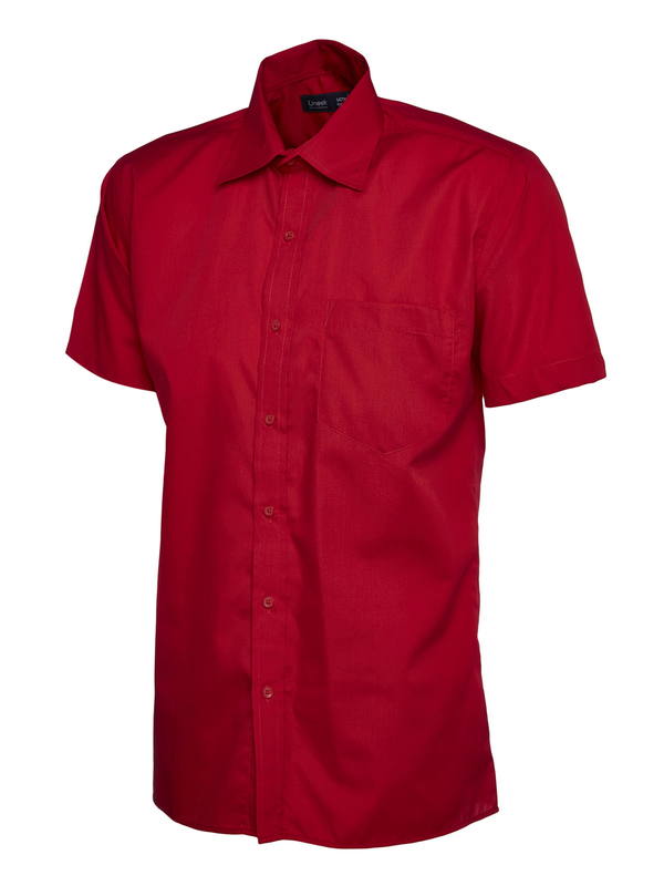 Uneek Mens Poplin Half Sleeve Shirt