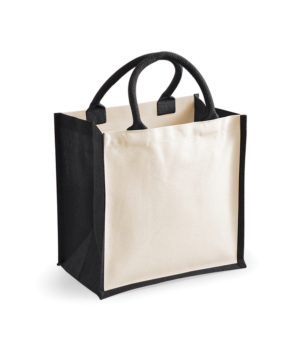 Westford Mill Printers Midi Jute Tote Bag