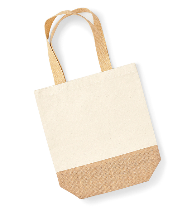 Westford Mill Jute Base Canvas Shopper