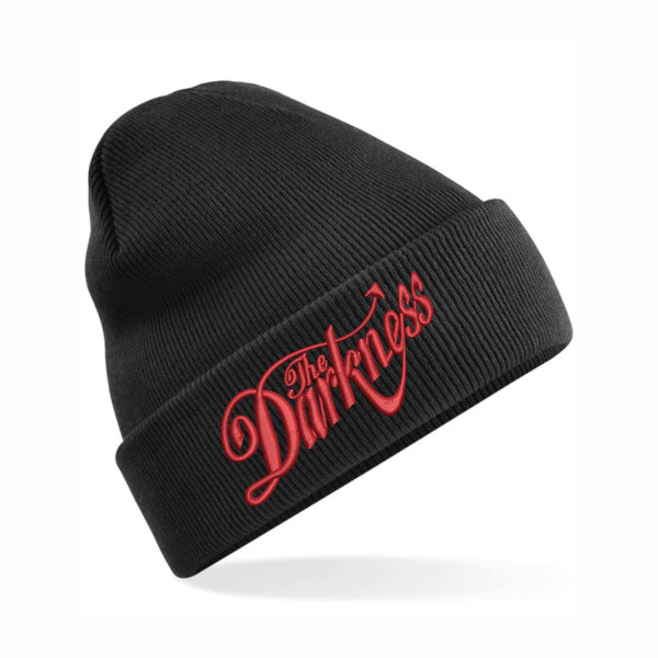 Beanie - Red Logo On Black