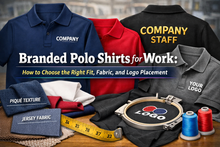 Branded polo shirts for work